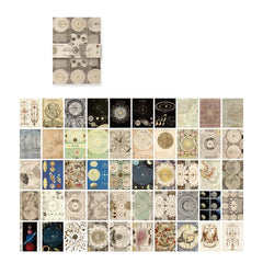 100 Sheets Retro Circle Elements Stationery Stickers Set