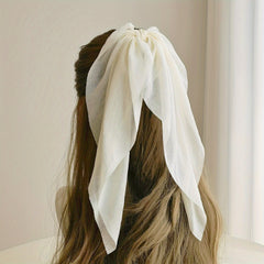 Bow Knotted Silky Scarf Scrunchies Hair Tie Style Hair Rope Hair Accessories