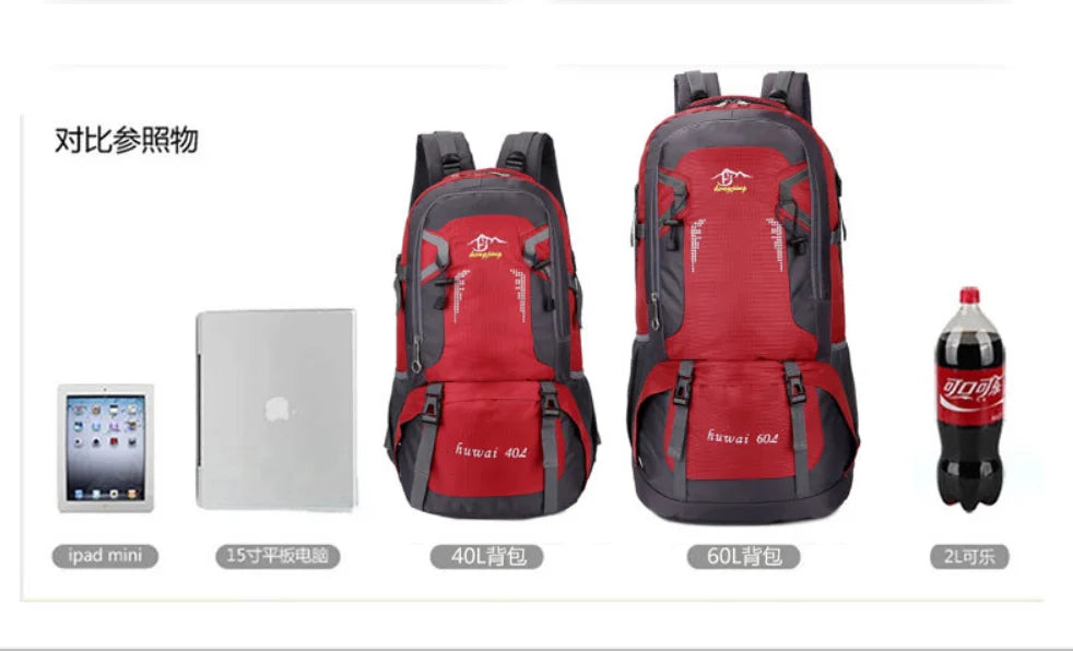 Waterproof Mountaineering Hiking Backpack 60L Climbing Bag