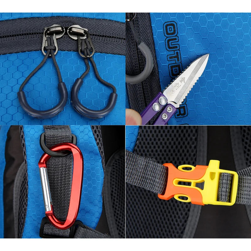 40L Waterproof Hiking Backpack Men Large Outdoor Sport Bag