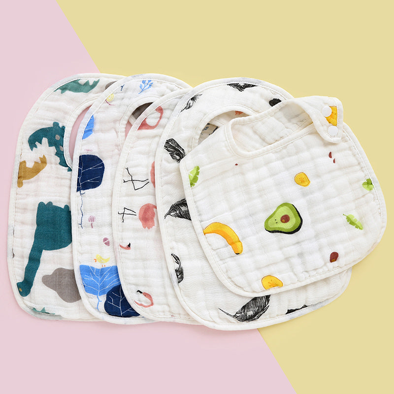 Soft 6 Layer Gauze Bib for Newborns