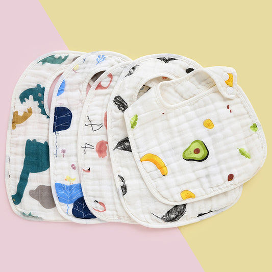 Soft 6 Layer Gauze Bib for Newborns