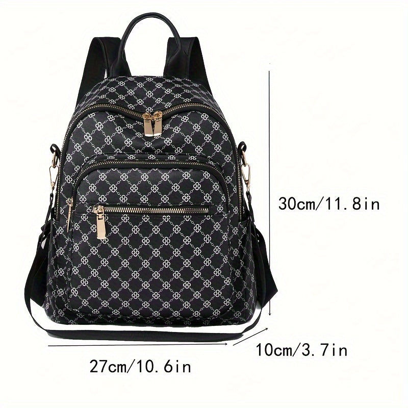 Stylish Anti Theft Backpack Secure Commuter Bag for Women