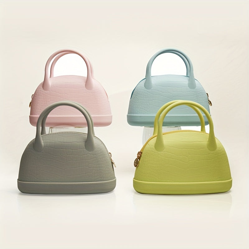 Silicone Crocodile Pattern Handbag Waterproof Makeup Pouch