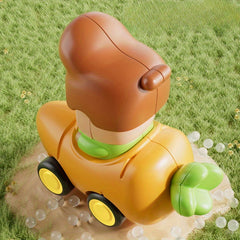 Fruit Theme Cartoon Car Toy Set Mini Push Inertia Pull Back Sliding Cars