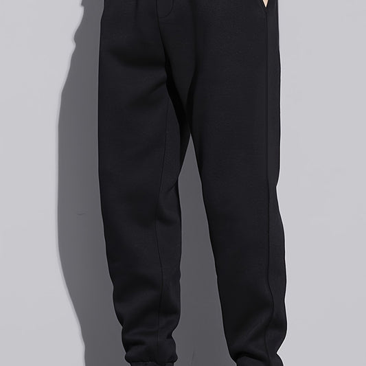 Men's Solid Sweatpants Casual Stretch Joggers For Outdoor Spring