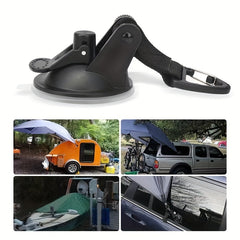 Heavy Duty Suction Cup Anchor with Securing Hook for Camping Tarp