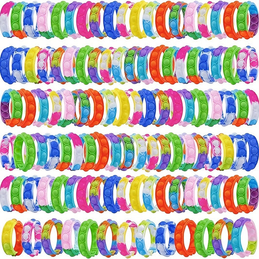 6pcs Fidget Bracelets Adjustable Silicone Bracelet Accessories