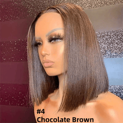 Highlight Ombre 4x4 Lace Closure Human Hair Bob Wig