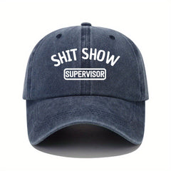 Hip Hop Unisex Baseball Cap Letter Printed Distressed Dad Hat