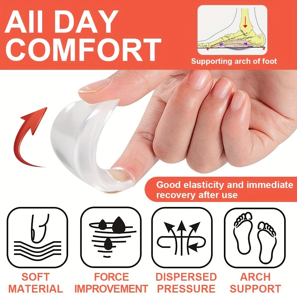 Silicone Arch Support Insoles for Flat Feet