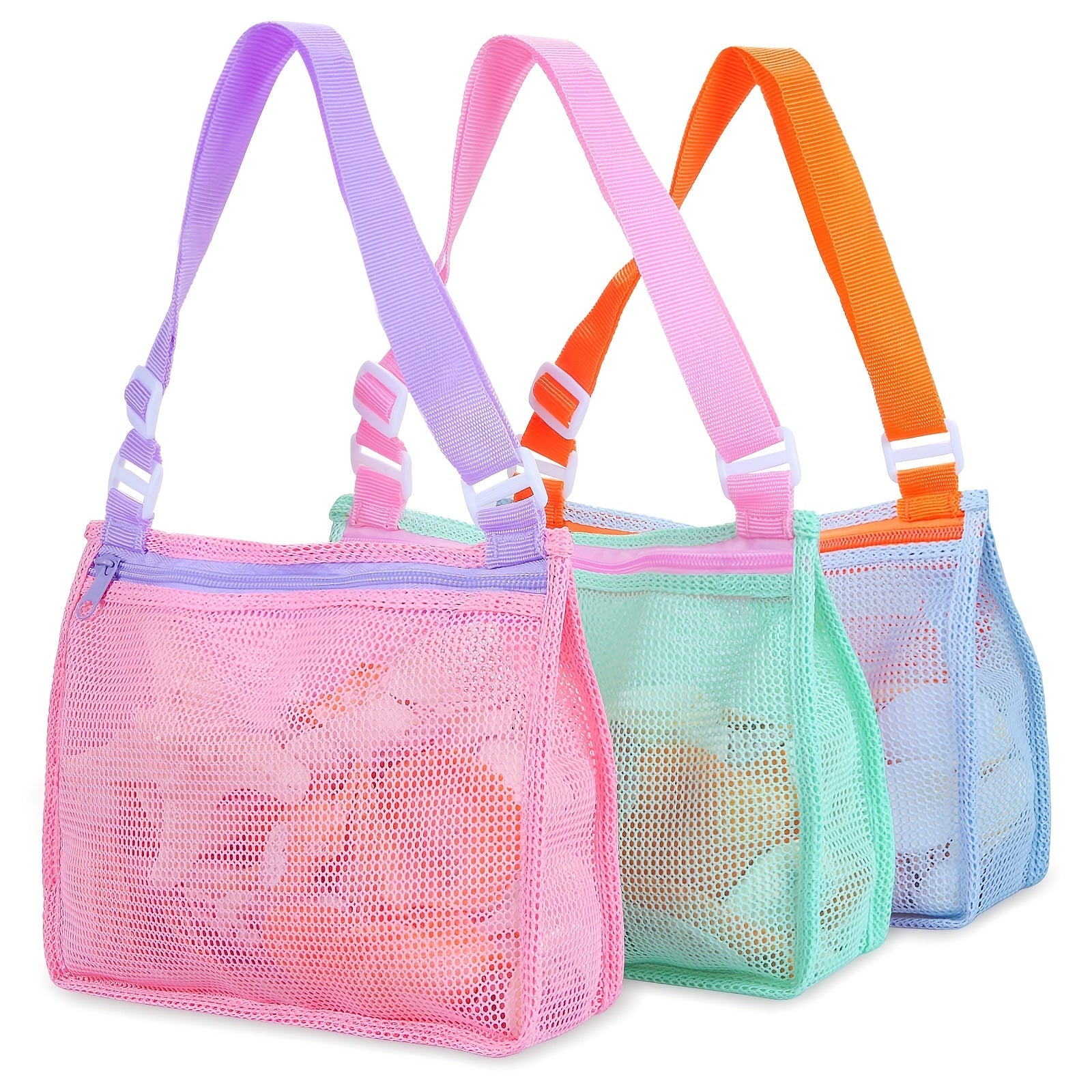 Kids Shell Collecting Bag Beach Sand Toy Seashell Bag