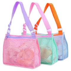 Kids Shell Collecting Bag Beach Sand Toy Seashell Bag