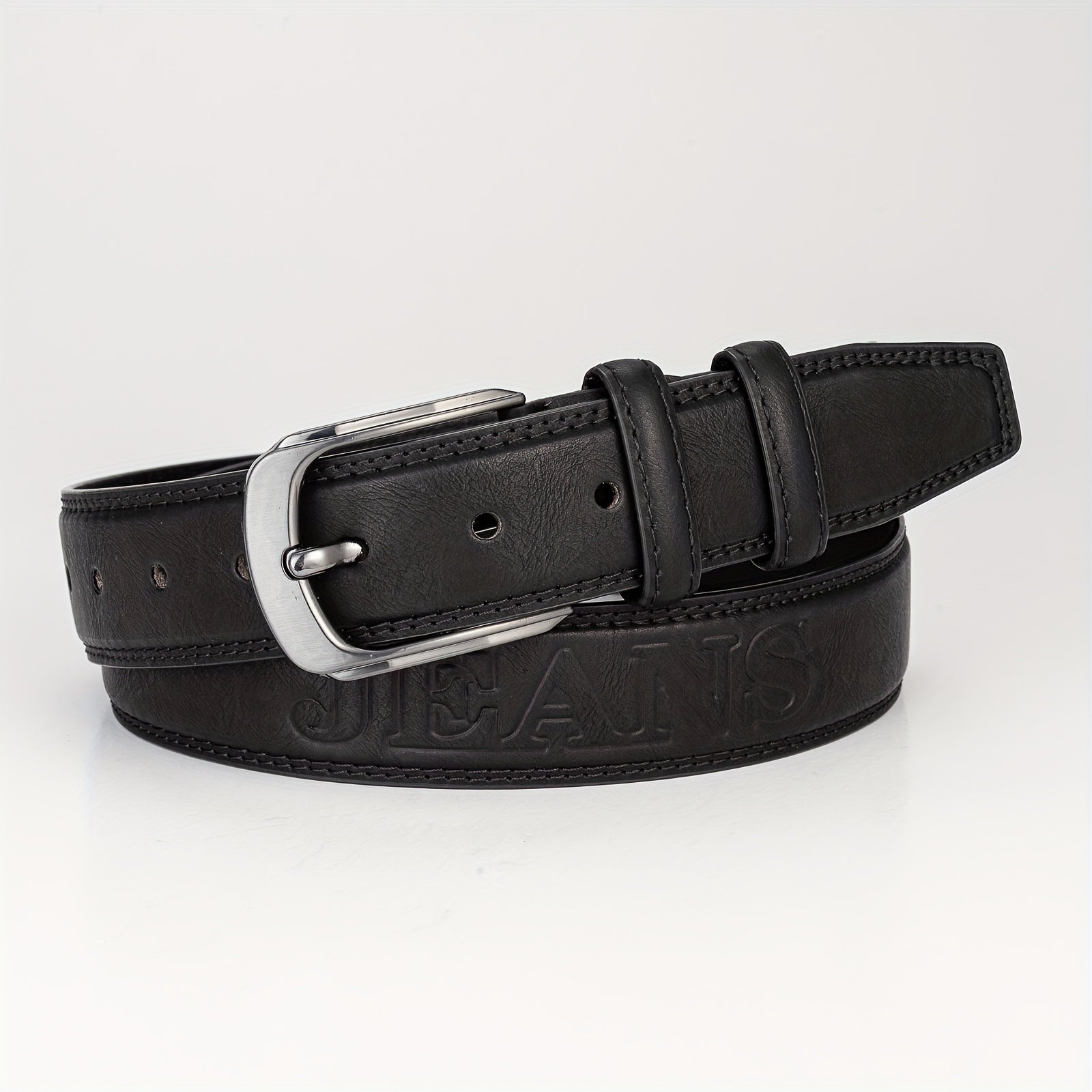 Men's Pin Buckle Belt PU Leather Belt Jeans Pants Waist Strap