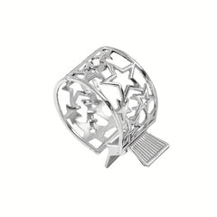 Alloy Pentagram Hair Clip Retro Star Hair Claw Ponytail Clip