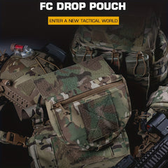 Outdoor FC Drop Dump Pouch with Hook & Loop Carrying Kit Bag