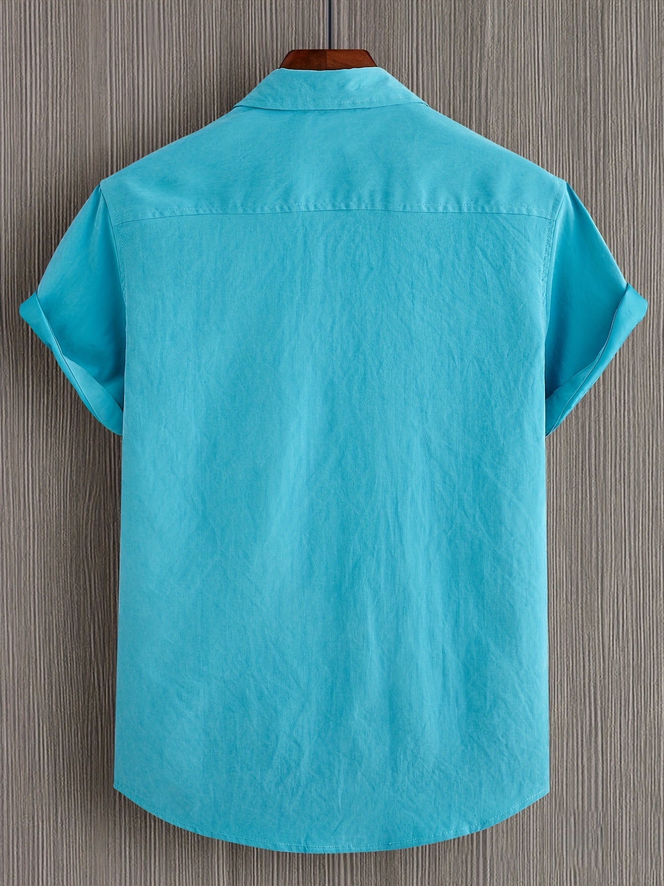 Men's Casual Short Sleeve Button-down Shirt
