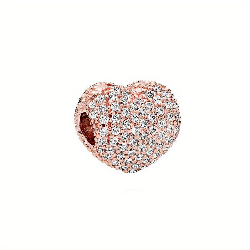 PAN Rose Golden Artificial Diamond Beaded Cartoon Sheep Rabbit Camera Flower DIY