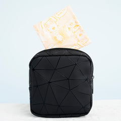 Geometric Pattern Sanitary Napkin Storage Bag Portable Carry On Pouch