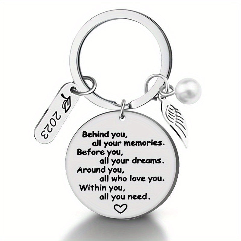 Graduation Keychain Senior Graduation For Her Him Stainless Steel
