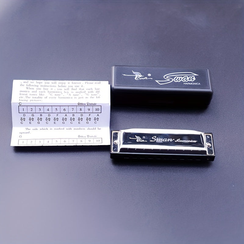 10 Hole 20 Tone Diatonic Harmonica Blues Harp For Beginners