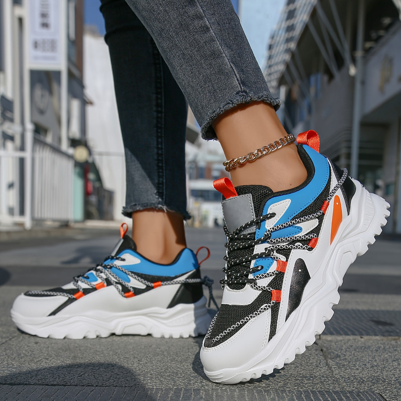 Women's Chunky Sneakers Comfy Non Slip Dad Shoes