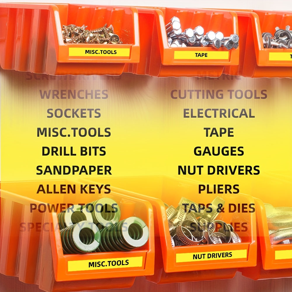 22pcs Toolbox Organization Stickers Label Reminder Tips