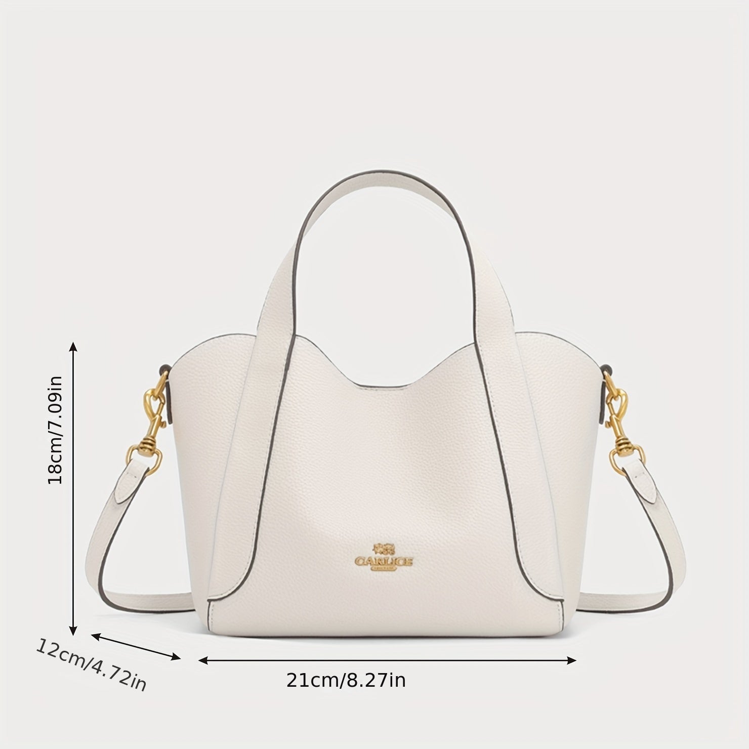 Top Handle Satchel Crossbody Bucket Bag PU Leather Textured Bag Purse