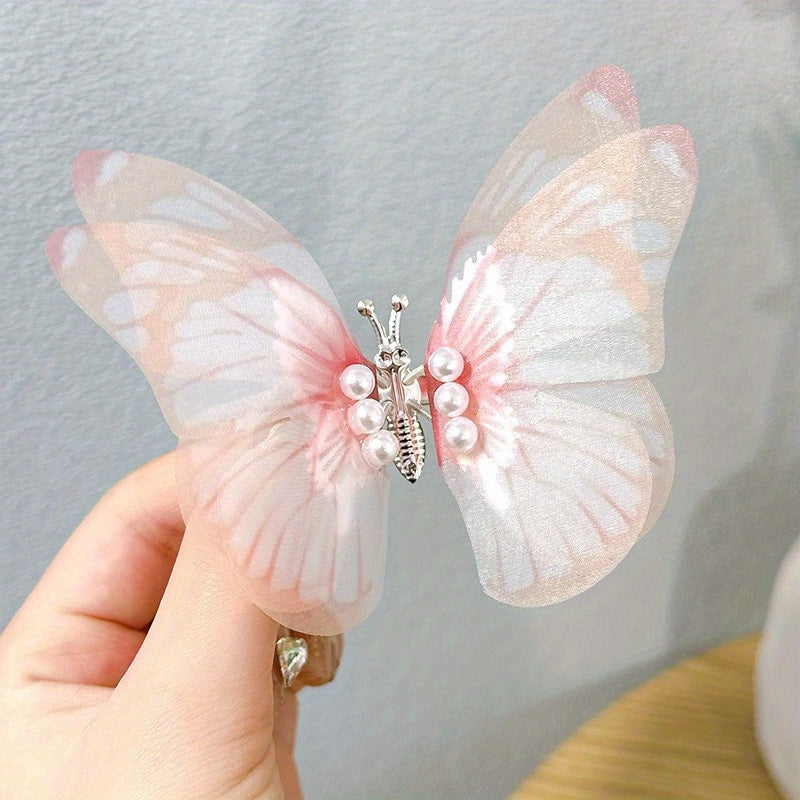 Baby Girls Butterfly Hair Clips Headwear Accessories For Party
