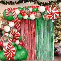 153pcs Christmas Balloon Garland Arch Kit Christmas Party Balloons