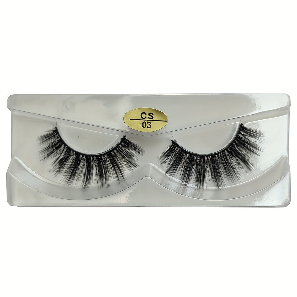20 Pairs 3D Mink Lashes Set with Glitter Boxes for Makeup & Special Occasions
