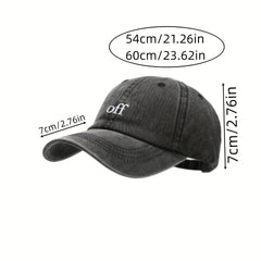 Embroidered Baseball Cap for Men and Women