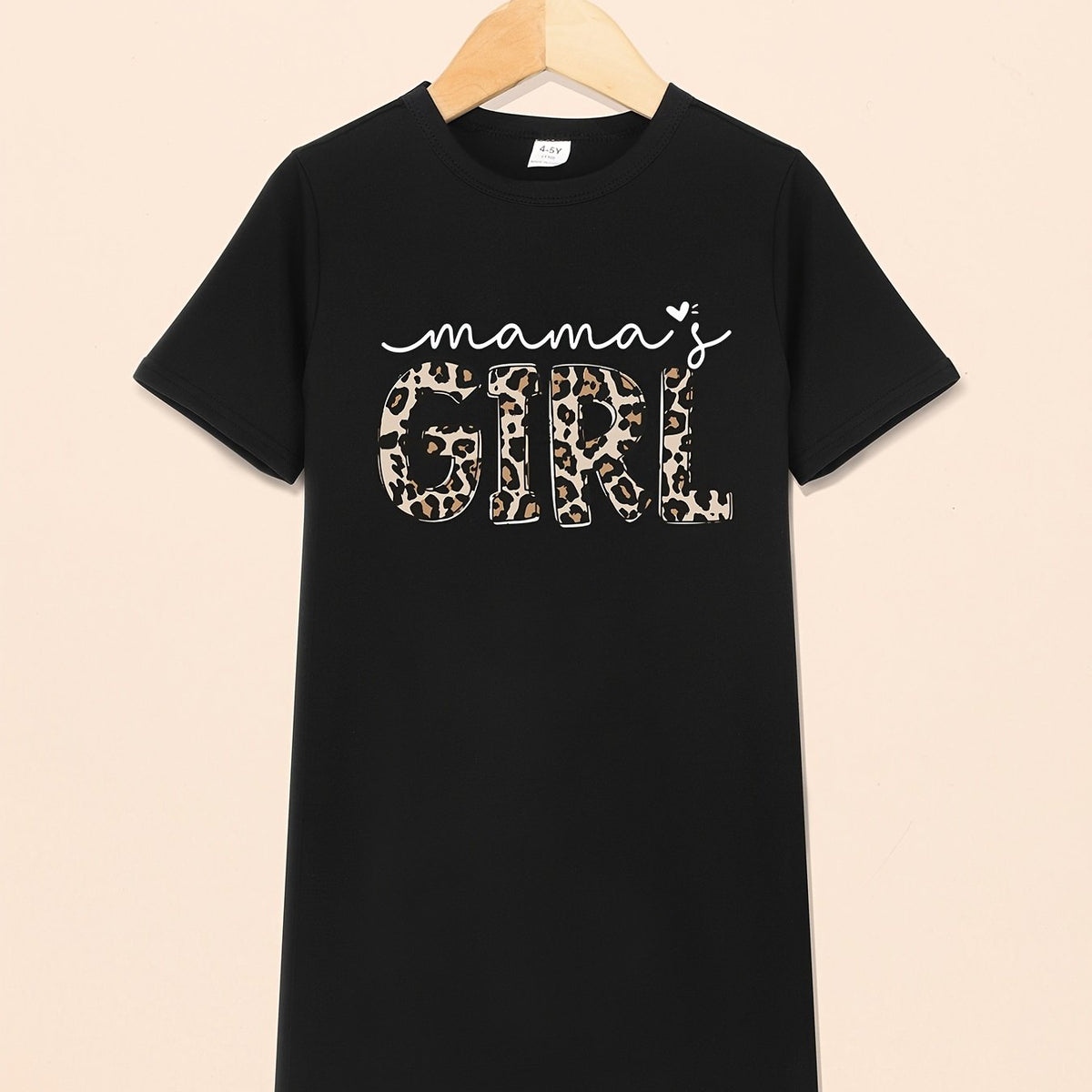 Toddler Girls Mama's Girl Print T Shirt Dress