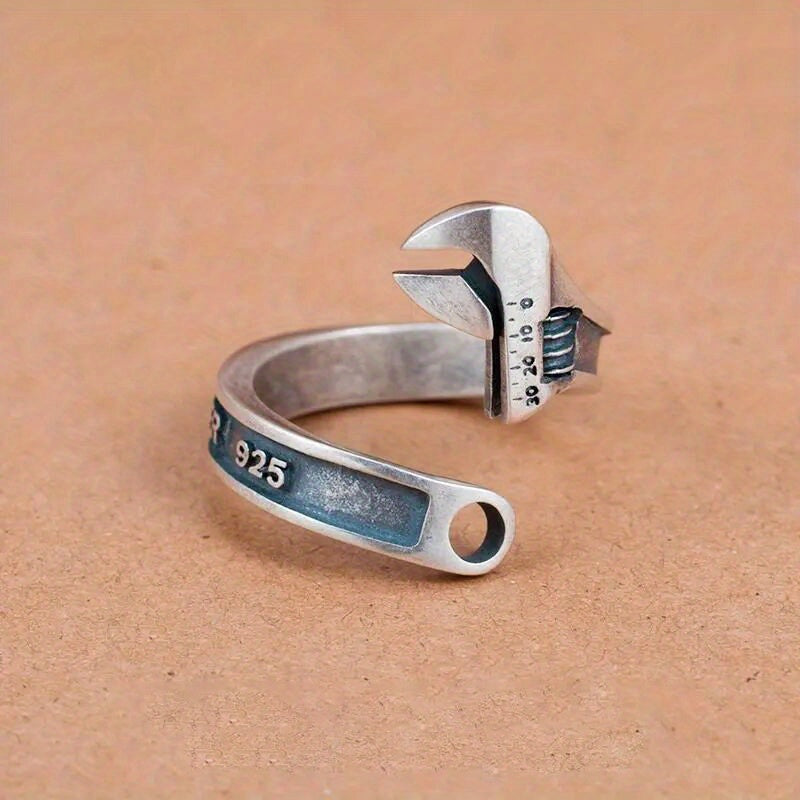 Vintage Repair Tool Wrench Ring For Men Hip Hop Rock Punk Jewelry