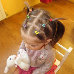 50pcs Mini Flowers Hair Clip Set for Baby Girls