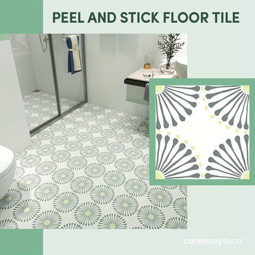 10pcs Boho Floor Tile Sticker Self Adhesive Waterproof Heat Resistant