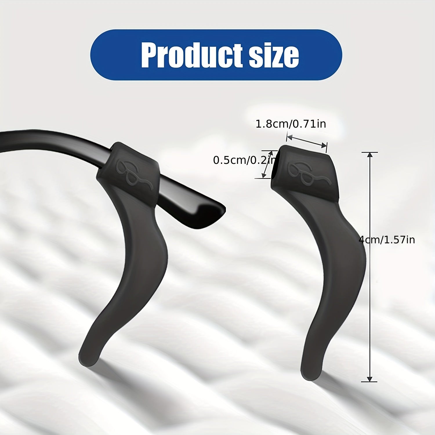 10Pairs Glasses Ear Grip Silicone Anti Slip Eyewear Temple Tips Sleeve