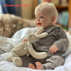 Hand Painted Baby Yannik Doll with Blond Hair