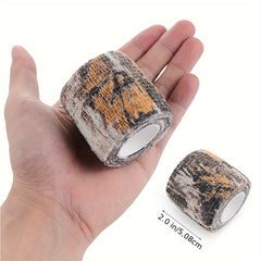 Camouflage Adhesive Tape Wrap Stretch Elastic Bandage Flashlight