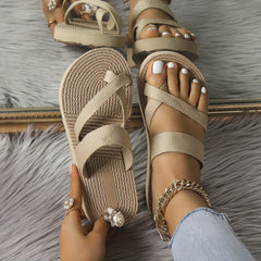 Women's Solid Summer Thong Sandals