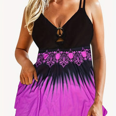  Ombre Print Cami Top & Shorts Set