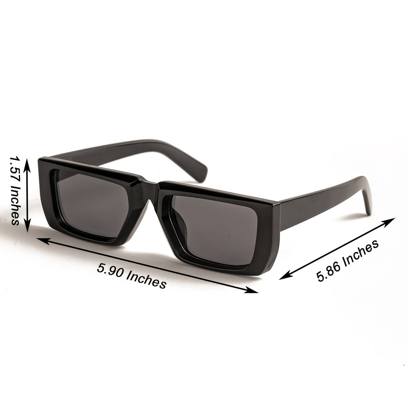 Women's Square Frame Sunglasses Translucent Sunscreen Glasses