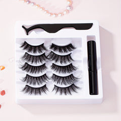 5 Pairs Magnetic Eyelashes and Eyeliner Set for Flawless Look