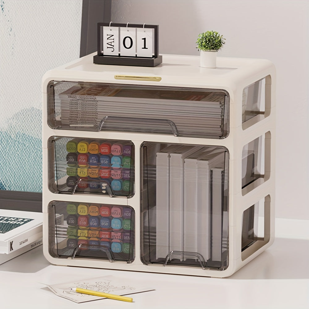 Desktop Drawer Storage Box 2-3 Layers Dormitory Stationery Sorting