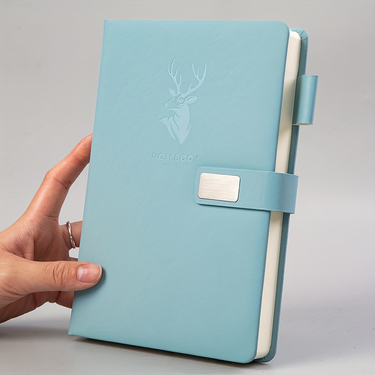 A5 360-Page Faux Leather Buckle Notebook - Home Office & Study Notepad