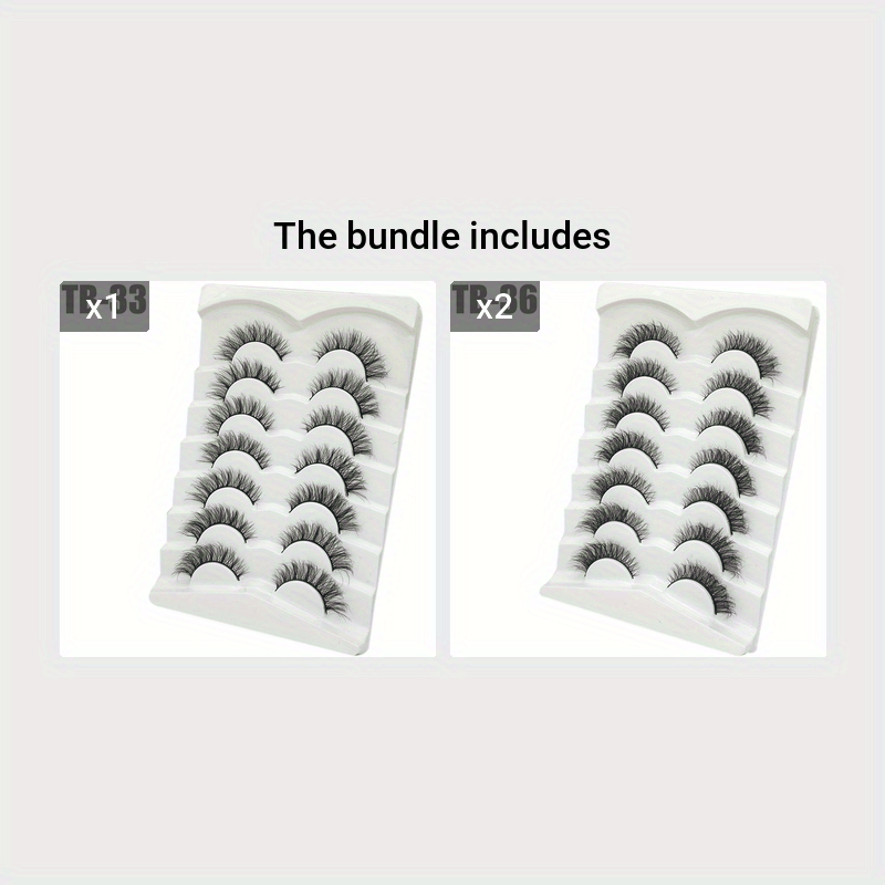 Cat Eye Natural Look False Eyelashes 7 Pairs