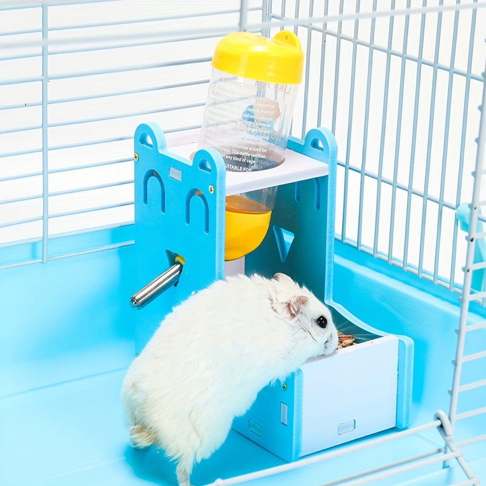 Mini Hamster Automatic Drinker and Feeder Hanging Food Bowl