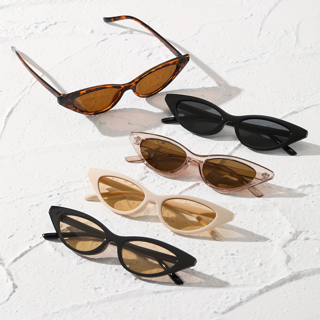 5 Pairs Cat Eye Sunglasses UV400 Sun Shades For Beach Party