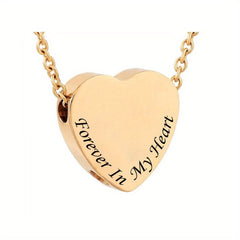 Heart Cremation Necklace Urn  Men Women