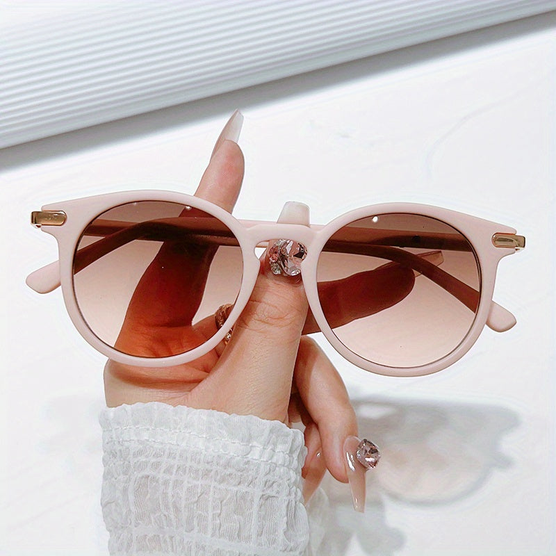 Round Sunglasses Gradient UV400 Sun Shades For Vacation